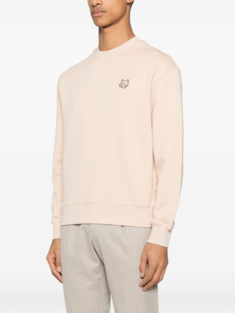 Ivory ecru cotton sweatshirt MAISON KITSUNE MM00316KM0321 P213 - Nida